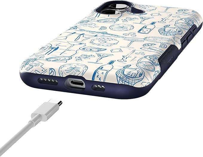 Casely iPhone 17 Case | Amalfi Aperitivo | Dolce Vita | Bold Protective Design | Compatible with MagSafe