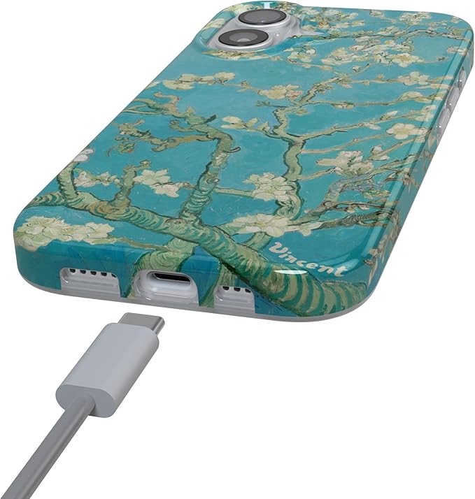 Casely iPhone 17 Case | Van Gogh | Almond Blossom Floral | Compatible with MagSafe | Classic Ultra Slim Design