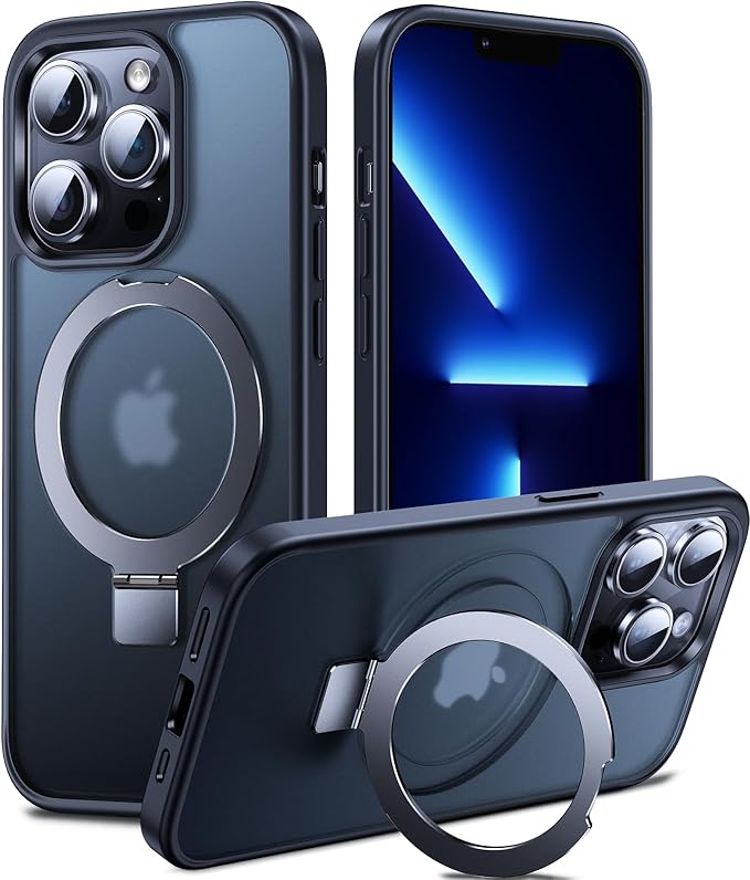 3-in-1 [Magnetic+Kickstand+Ring Holder] for iPhone 13 Pro Max Case Stand Ring Holder Compatible with MagSafe, Military Shockproof Protective iPhone 13 Pro Max Phone Case Kickstand Cover