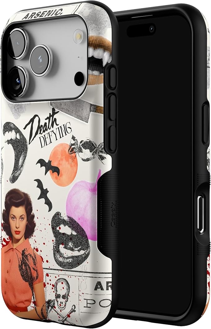 Casely iPhone 17 Pro Case | If You Dare | Horror Collage | Bold Protective Design | Compatible with MagSafe