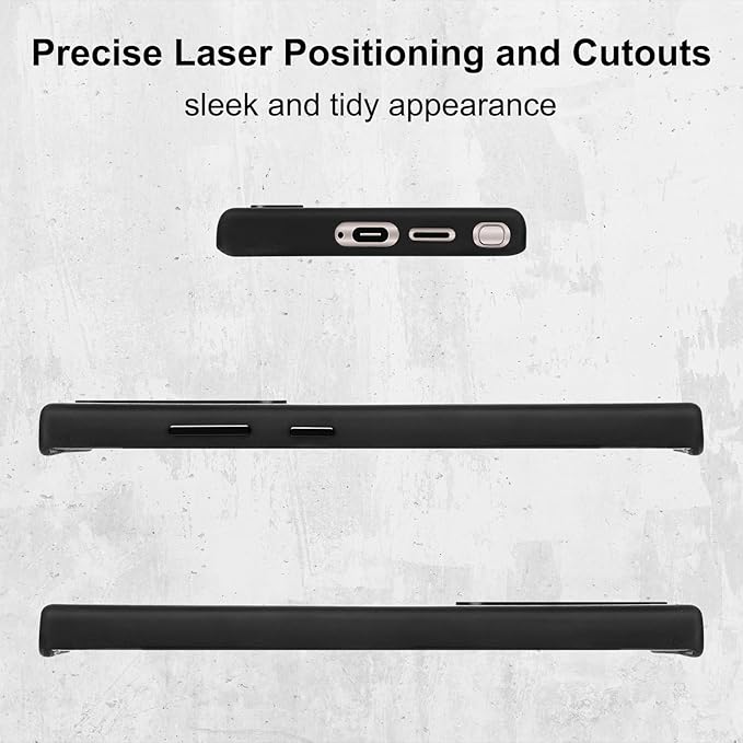 Belemay Leather Case for Samsung Galaxy S24 Ultra Compatible with Magsafe - Premium Crazy Horse Leather [Vintage Aesthetics] Unique Patina, Comfort Grip, Metal Buttons, Soft Cover (6.8") Antique Black