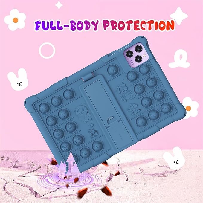 Case for Callsky-Tab Cpad 10/Aiprotablet K10/MEIZE D115 Tablet 10.1 inch, Stand Cover for WXUNJA ECOPAD 01/ZONKO D115//KADYBE D115/Tuotatop X13/Suicoey T618/YOBANSE T618 Tablet (Pink)