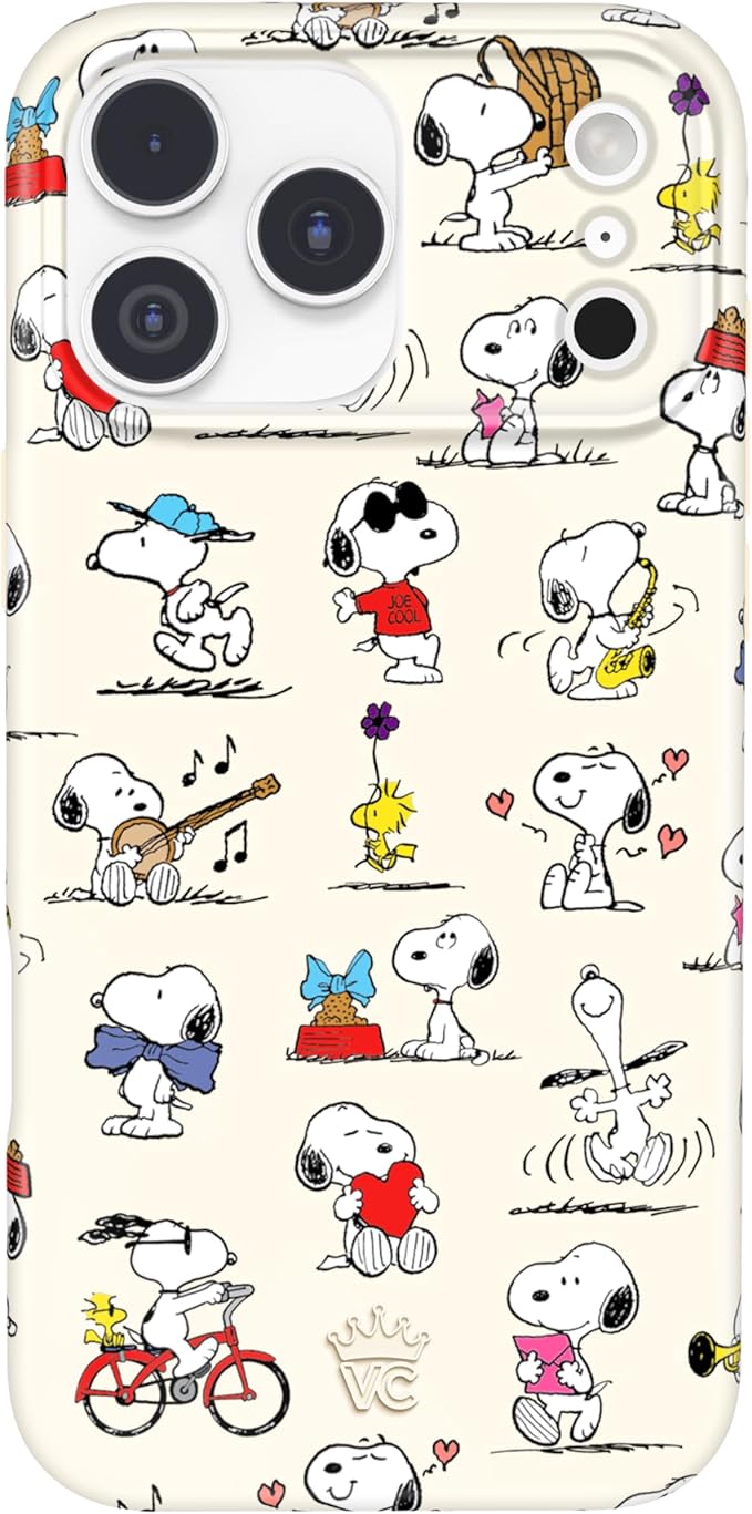 VELVET CAVIAR Case for iPhone 17 Pro Max | Compatible with MagSafe | 10ft Drop Tested | Protective Designer Cases | Snoopy Moods