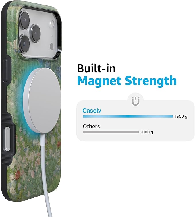 Casely iPhone 17 Pro Case | Vincent’s Admired Garden | Van Gogh Museum | Compatible with MagSafe | Bold Protective Design