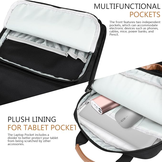 13.3-14 Inch Laptop Sleeve Bag, Laptop Bag for 14'' MacBook Pro M4 2024,14'' MacBook Pro M3&M2&M1 2023/2021, 13.6/13'' New MacBook Air M3/M2 2024/2022,Tab S8 Ultra 14.6",with Shoulder Strap(Black)