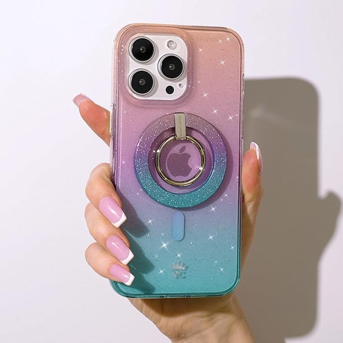 VELVET CAVIAR Case for iPhone 17 Air | Compatible with MagSafe | 10ft Drop Tested | Protective Designer Cases | Ombre Stardust Glitter