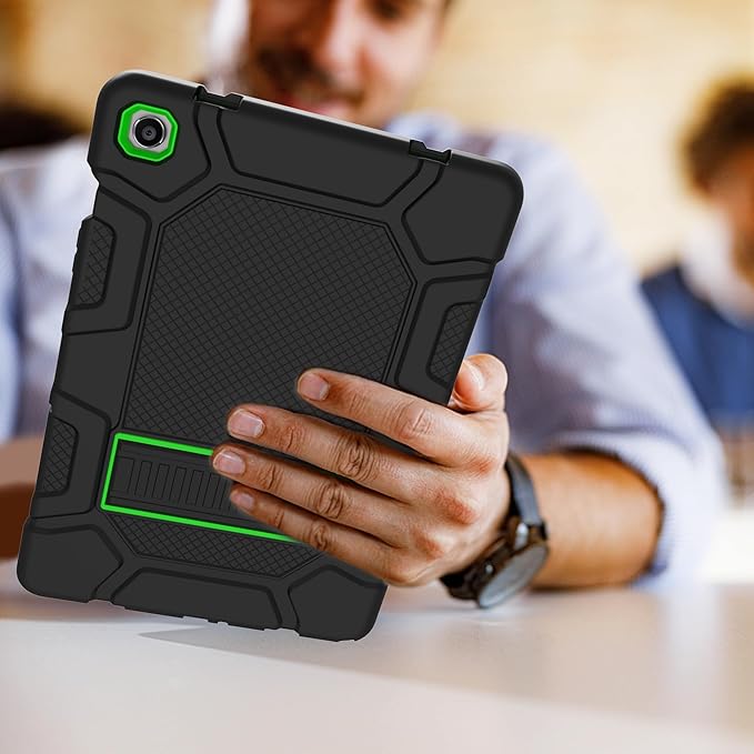 Rantice Case for Samsung Galaxy Tab A9+ / A9 Plus 11 Inch, Kids Case with Kickstand, Shockproof Rugged Cover for Samsung Galaxy Tab A9+ 11” 2023 Model (SM-X210/X216/X218), Black+Green
