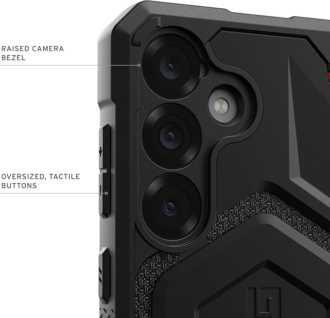 URBAN ARMOR GEAR UAG for Samsung Galaxy S25 Case 6.2" Monarch Pro - Compatible with Magnetic Charging Premium Rugged Military Drop Tested Protective Cover, Kevlar Black