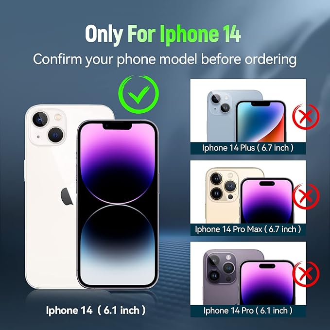 ADDIT Phone Case for iPhone 14 Case,with Kickstand Ring,Adjustable Stand,Military Grade,Heavy Duty Protection,Shockproof,Anti-Fingerprint,Support Magnet Car Mount,ArmyGreen