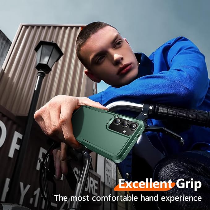 Red2Fire for Samsung Galaxy S25 Plus Case, [Military Grade Shockproof] Heavy Duty Protection Phone Case for S25 Plus Case,Dark Green