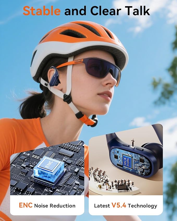 Wireless Earbuds, Sports Bluetooth Headphones, Ear Buds with ENC Noise Canceling Mic, 80Hr Playtime Earphones, Palm-Sized, LED Power Display, IPX7 Waterproof Headset for Workout Running, Royal Blue