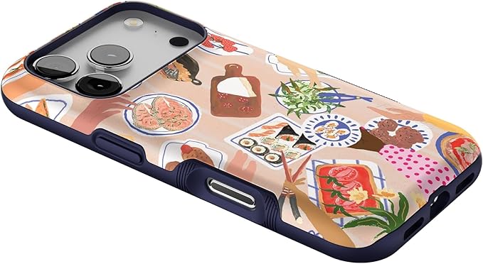 Casely iPhone 17 Pro Case | Picnic Party | Painted Collage | Bold Protective Design | Compatible with MagSafe