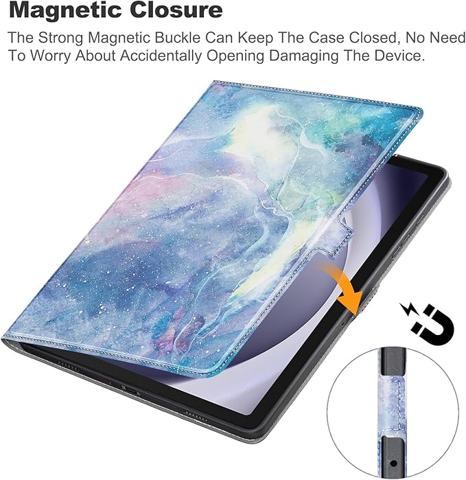 for Samsung Galaxy Tab A9 Plus Case,Ultra Slim Magnetic Cover for Galaxy Tab A9+ 5G Tablet Case,SCY