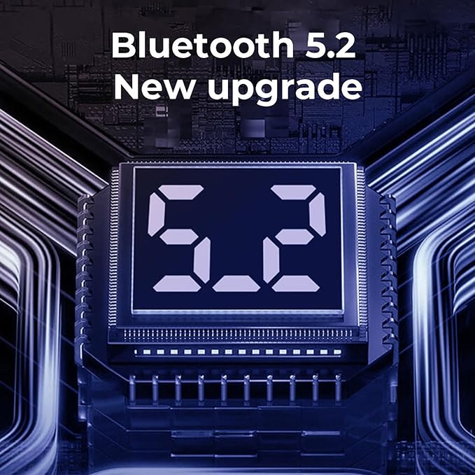 AX9 Pro Wireless Over Ear Earbuds 10H Single Playtime with Power Display, IPX6 Waterproof Wireless Earbuds Running Comfortable Premium Sound Gym Headphones (Black)