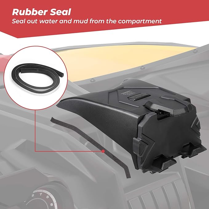 KEMIMOTO X3 Electric Device Tablet Holder, GPS Mount Storage Box Compatible with 2017-2025 Can Am Maverick X3 All Models, Replace OEM #715002874