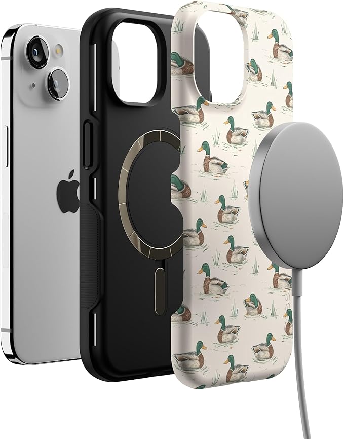 Casely iPhone 15 Case | Mallard & Co. | The Boyfriend Collection | Bold Protective Design | Compatible with MagSafe