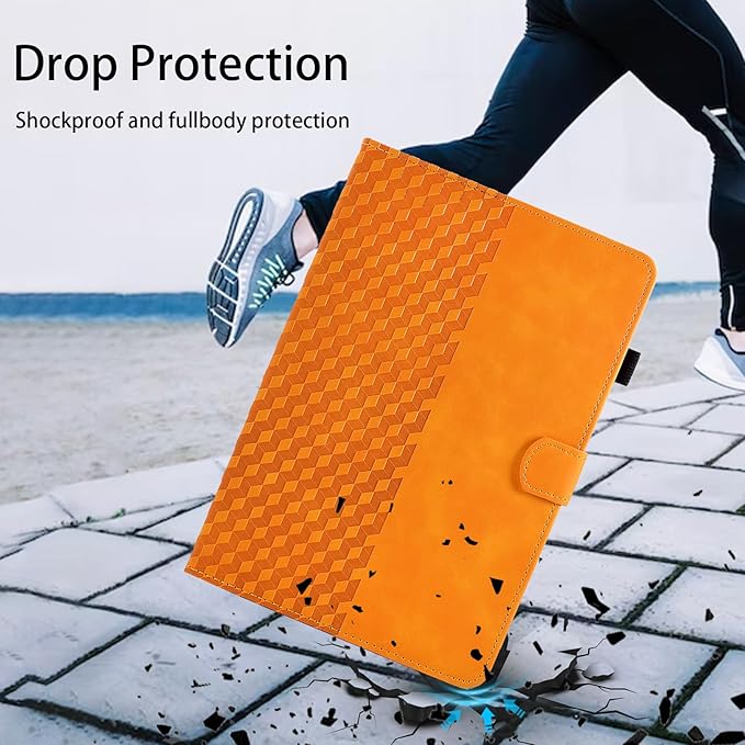 Case for Samsung Galaxy Tab A7 10.4-Inch 2020 (SM-T500/T505/T507) Magnetic PU Leather Folio Cover Card Holder Multi-Angle Galaxy Tab A7 10.4",Orange