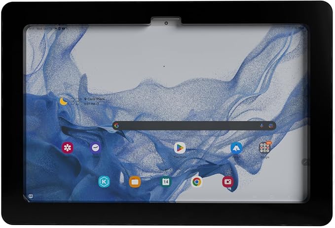 TABcare Security Anti-Theft Acrylic VESA Enclosure for Samsung Galaxy TAB A9+ 11 with Wall Mount Kit (Black, TAB A9+ 11)