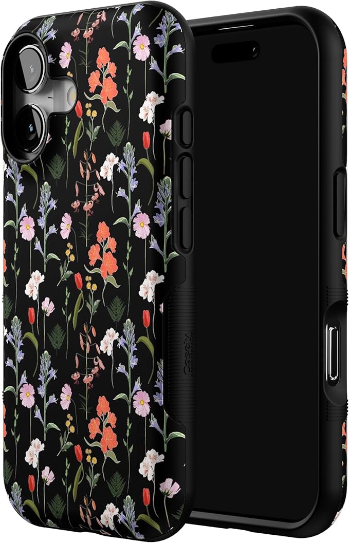 Casely iPhone 17 Case | Secret Garden | Mixed Floral | Bold Protective Design | Compatible with MagSafe