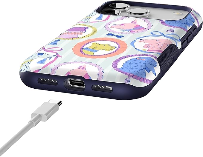 Casely iPhone 17 Pro Case | Chateau Pups | French Dog | Bold Protective Design | Compatible with MagSafe