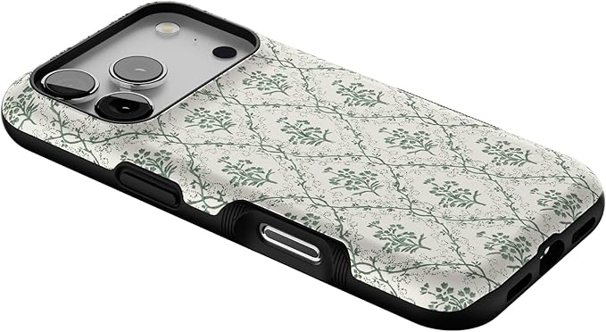 Casely iPhone 17 Pro Case | Sage Tapestry | Floral Vines | Bold Protective Design | Compatible with MagSafe
