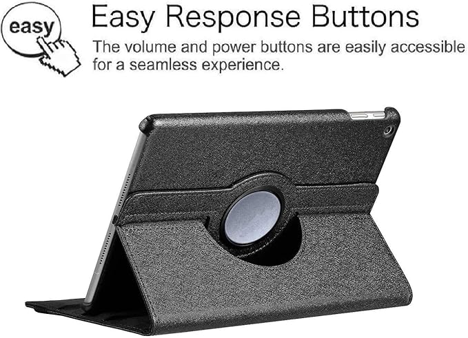 Case for Samsung Galaxy Tab A 10.1 2019, 360 Degree Rotating Stand Smart Case for Samsung Tab A 10.1 Inch Tablet [SM-T510/T515] 2019 Release (Black)