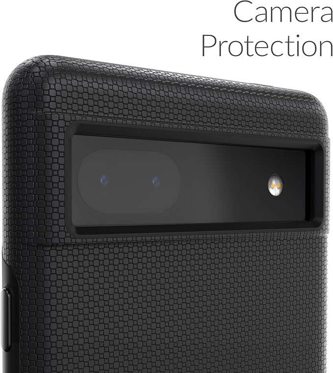 Crave Dual Guard for Google Pixel 6a Case, Shockproof Protection Dual Layer Case for Google Pixel 6a - Black