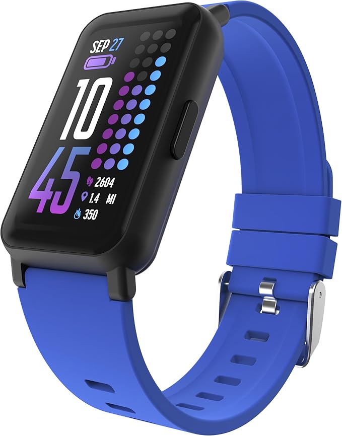 iTouch Smart Watch Fitness Tracker - 1.47" Touch Screen, IP68 Water Resistant, Heart Rate Monitor, Activity Tracker, GPS, 96 Sports Modes, 100+ Watch Faces, Pedometer, Android & iOS