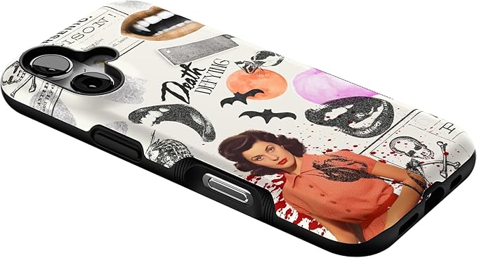 Casely iPhone 17 Case | If You Dare | Horror Collage | Bold Protective Design | Compatible with MagSafe
