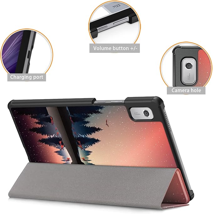 Case Compatible with Nook 9 Lenovo Tablet 2024/Lenovo Tab M9 9Inch Tablet TB310FU 2023 Lightweight Slim Stand Cover,Dusk