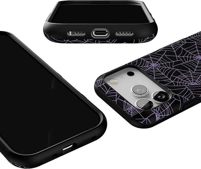 Casely iPhone 17 Pro Case | Midnight Web | Spider Web | Bold Protective Design | Compatible with MagSafe