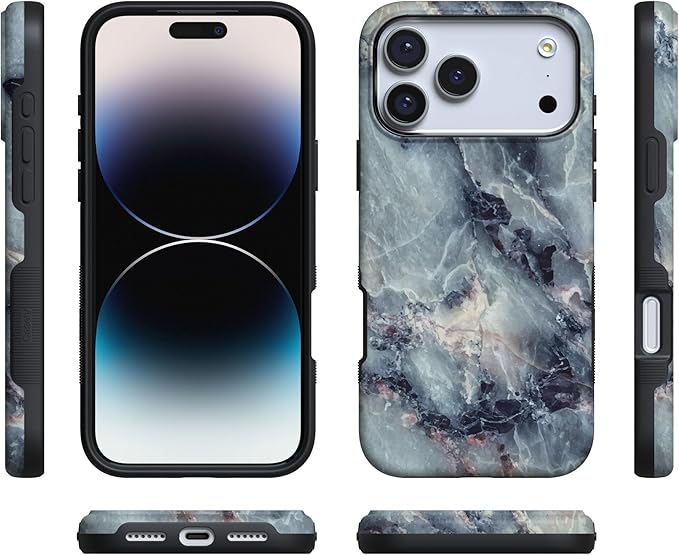 Casely iPhone 17 Pro Case | Deep Sea | Blue Marble | Compatible with MagSafe | Bold Protective Design