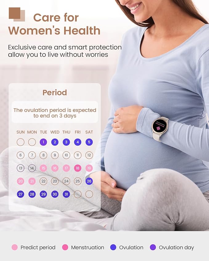 Smart Watches for Women, 42mm Smart Watch with 400+ Watch Face, 70+ Sport Modes, 24/7 Heart Rate, Sleep Monitor, Answer/Make Calls, Waterproof Activity Fitness Tracker for Android & iPhone (Gray)