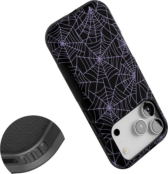 Casely iPhone 17 Pro Case | Midnight Web | Spider Web | Bold Protective Design | Compatible with MagSafe