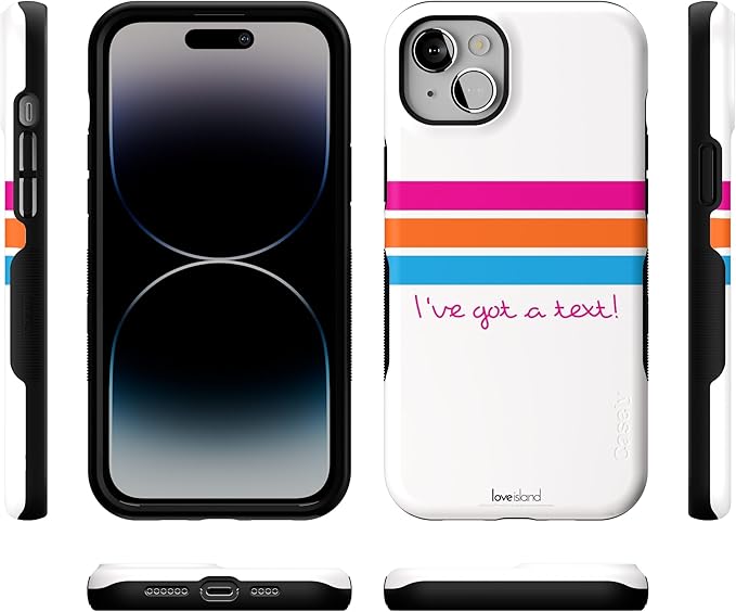 Casely iPhone 14 Case | Love Island | I've Got a Text! | Compatible with MagSafe | Bold Protective Design