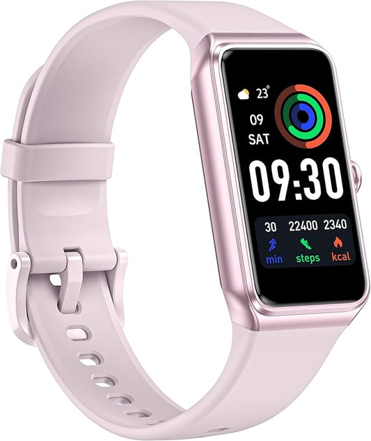 Fitness Tracker- Smart Watch with 1.47" Health Activity Trackers 24/7 Heart Rate,Stress Management, Monitor Blood Oxygen, Sleep Tracking Fitness Watch for Android iPhone Women Men (Pink)