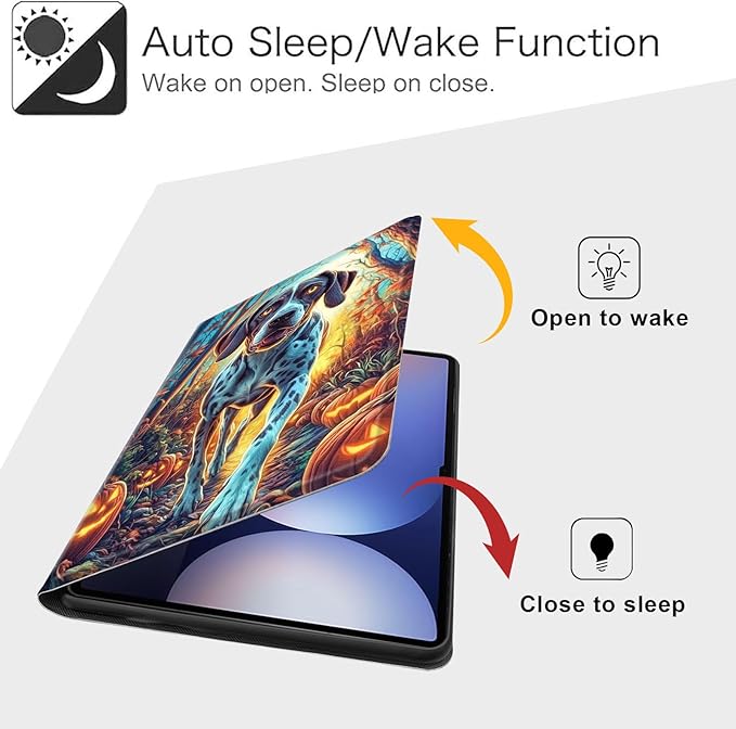 Case for Samsung Galaxy Tab S10 Ultra/Galaxy Tab S9/S8 Ultra 14.6-Inch, Slim PU Leather Stand Cover with Auto Wake/Sleep, Multi-Angle Viewing & Shockproof, Shorthaired Pointer
