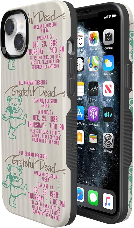 Casely iPhone 14 Case | Miracle Ticket | Grateful Dead Vintage | Compatible with MagSafe | Bold Protective Design