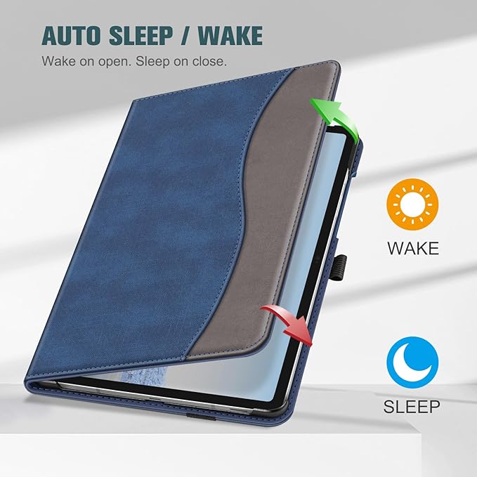 Fintie Case for Samsung Galaxy Tab S10 Lite/ S10 FE/ S9 FE 5G 10.9 Inch/Tab S9 11 Inch with S Pen Holder, Multi-Angle Viewing Protective Cover with Pocket, Auto Sleep/Wake, Denim Indigo