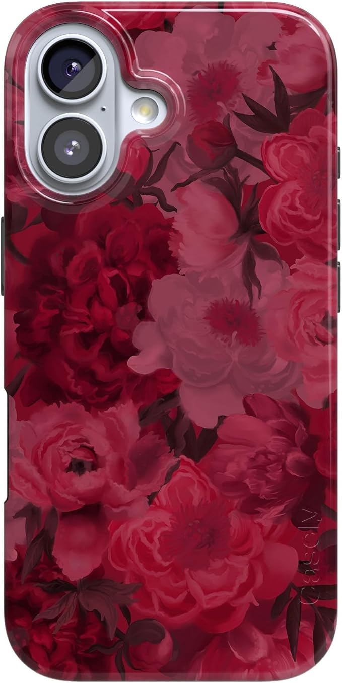 Casely iPhone 17 Case | Romance Novel | Moody Floral | Compatible with MagSafe | Classic Ultra Slim Design