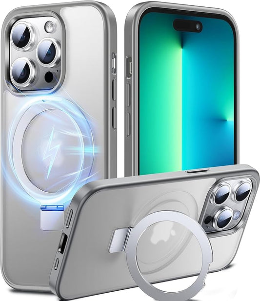 3-in-1 [Magnetic+Kickstand+Ring Holder] for iPhone 13 Pro Max Case Stand Ring Holder Compatible with MagSafe, Military Shockproof Protective iPhone 13 Pro Max Phone Case Kickstand Cover