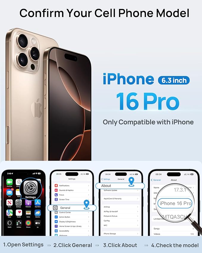 for iPhone 16 Pro Case with Card Holder & Kickstand & Camera Cover, Full Body Protective Silicone Edge Rugged Multifunctional Wallet Stand Phone Cover Case for iPhone 16 Pro, Black