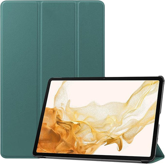 Smart Case for Samsung Galaxy Tab S10+ 2024/Tab S9 FE+/S9+ 2023 12.4-Inch, Ratesell Lightweight Trifold Stand Smart Case Cover with Auto Wake/Sleep Blackish Green