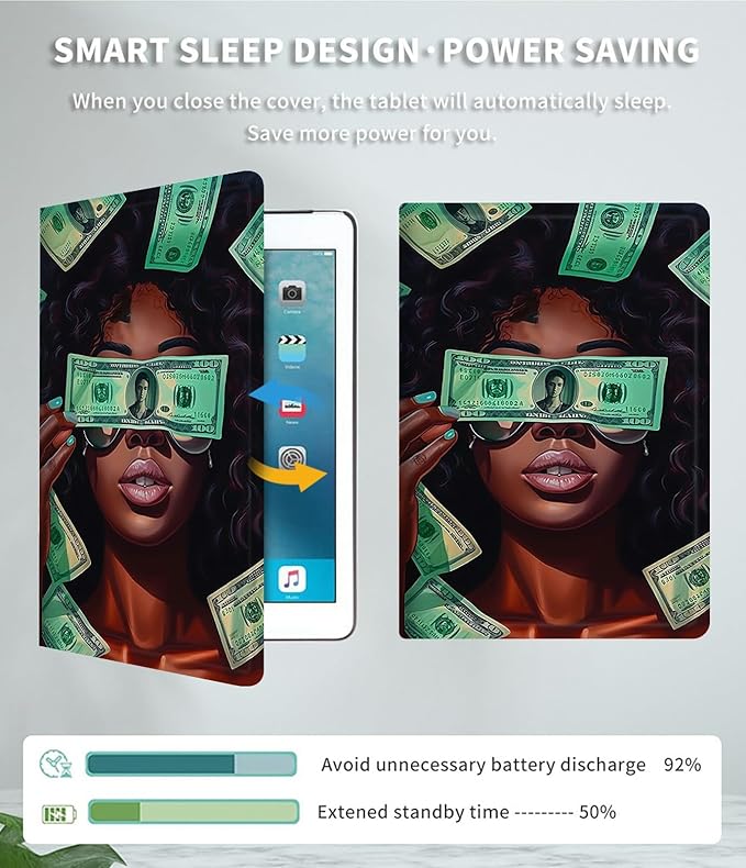 Case for Microsoft Surface Pro 7/7 Plus/Pro 6/5/4/LTE 12.3 Inch PU Leather Slim Lightweight Multiple Angles Stand Smart Cover with Auto Wake/Sleep, American Girls