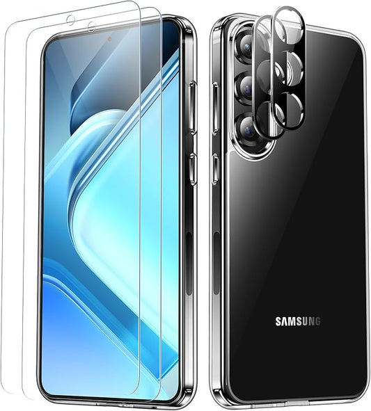 Red2Fire for Samsung Galaxy S25 Case Clear, [Non-Yellowing] [Slim Thin] [Military Grade Drop Protection] Lightweight Shockproof Protection Phone Case for S25 Case,Clear