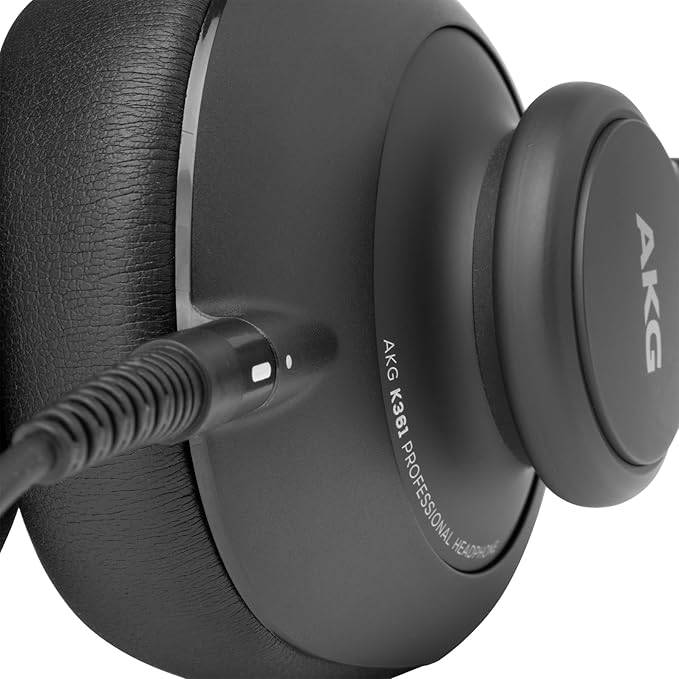 AKG Pro Audio K361 Wired, Over-Ear, Closed-Back, Light Weight, Foldable, Professional Recording Studio Headphones, Studio Monitor Mixing, Podcast, DJ Stereo Headsets, Black