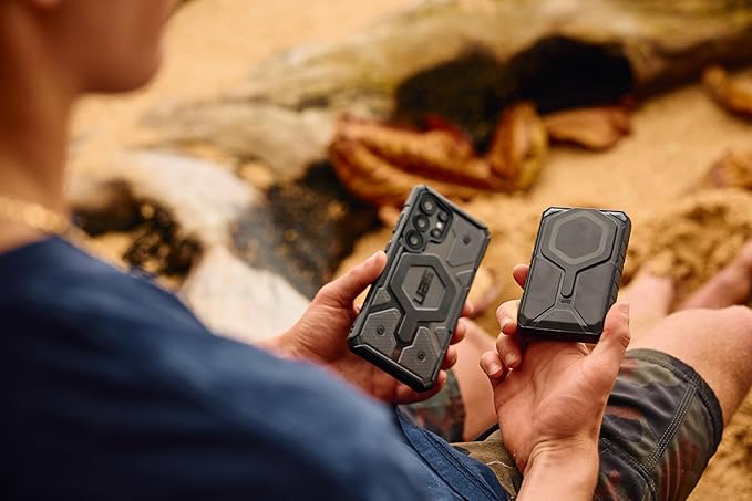 URBAN ARMOR GEAR UAG Designed for Samsung Galaxy S25 Case 6.2" Pathfinder Clear - Compatible with Magnetic Charging Transparent Rugged Military Drop Tested Protective Cover, Ash