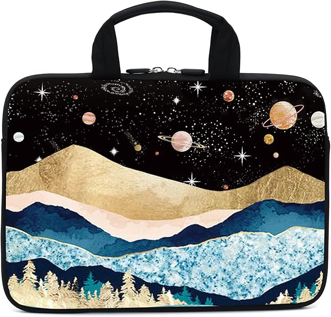 Laptop Sleeve Case 11.6" 12.1 Inch Neoprene Laptop Sleeve/Notebook Computer Pocket Case/Chromebook Case/Tablet Briefcase Carrying Bag Compatible For Men， Women ，boys， girls (mountains-1)