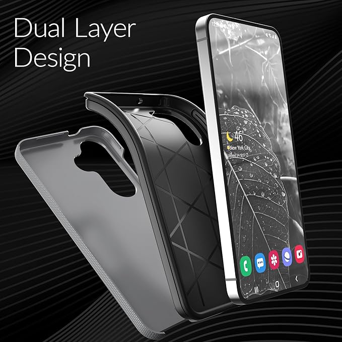 Crave Dual Guard Compatible with Samsung Galaxy S25 Case, Shockproof Protection Dual Layer Case for Samsung Galaxy S25 - Slate
