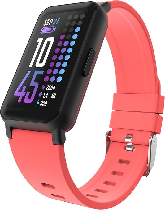 iTouch Smart Watch Fitness Tracker - 1.47" Touch Screen, IP68 Water Resistant, Heart Rate Monitor, Activity Tracker, GPS, 96 Sports Modes, 100+ Watch Faces, Pedometer, Android & iOS